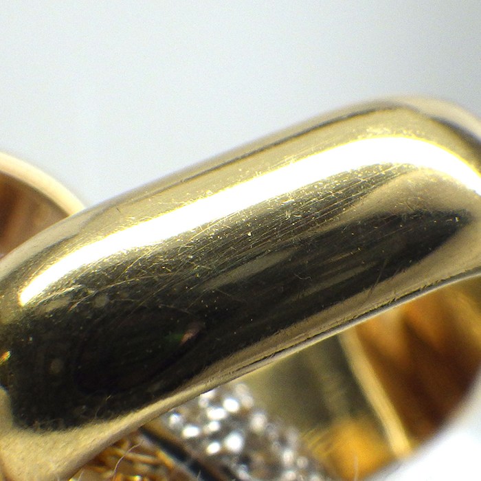 カルティエ Cartier ネックレス トリニティ クッション N7424481 セミパヴェ スリーカラー 54ポイント ダイヤモンド 計0.39ct K18PG K18WG K18YG 【箱・保付き】 【中古】