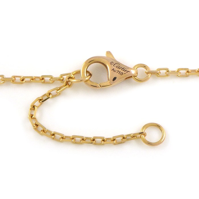 カルティエ Cartier ネックレス ラブサークル B7224528 パヴェ 48ポイント ダイヤモンド 計0.30ct K18PG 【箱・保付き】 【中古】