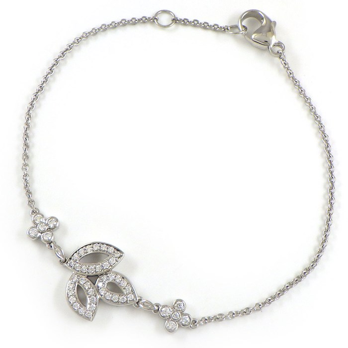 ハリーウィンストン HARRY WINSTON ブレスレット リリークラスター ミニ BRDPSM1MLC 47ポイント ダイヤモンド 0.31ct PT950 【中古】
