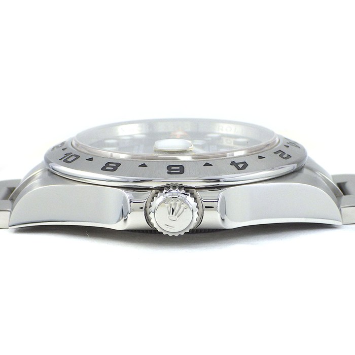 ロレックス Rolex 腕時計 エクスプローラー2 216570 ルーレット刻印 ブラック文字盤 デイト 夜光インデックス 夜光針 SS 自動巻き 【箱・保付き】 【中古】