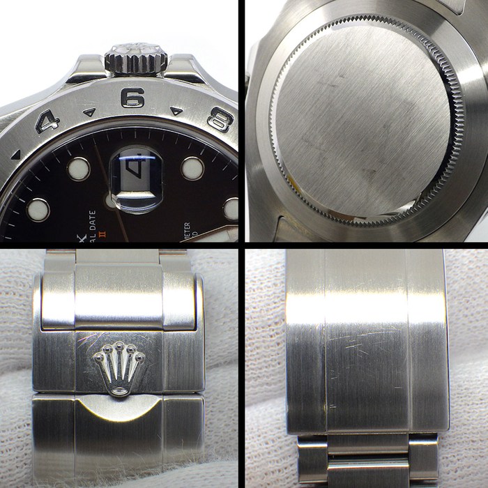 ロレックス Rolex 腕時計 エクスプローラー2 216570 ルーレット刻印 ブラック文字盤 デイト 夜光インデックス 夜光針 SS 自動巻き 【箱・保付き】 【中古】