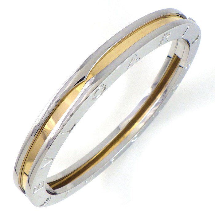 ブルガリ BVLGARI ブレスレット B-zero1 ビーゼロワン 2カラー K18YG SS 【中古】