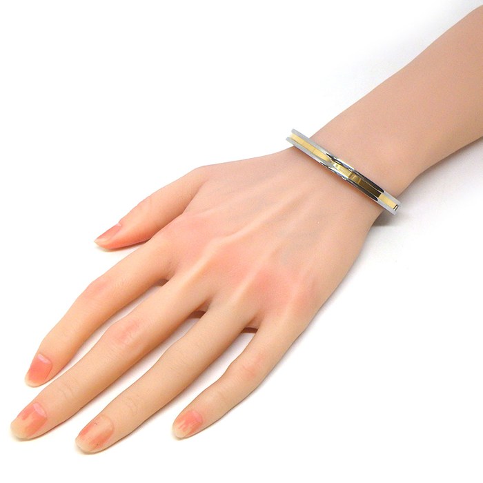 ブルガリ BVLGARI ブレスレット B-zero1 ビーゼロワン 2カラー K18YG SS 【中古】