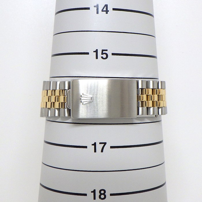 ロレックス Rolex 腕時計 デイトジャスト 36mm 16233 W番 1994-1995年製 フルーテッドベゼル サンレイ シルバー ローマン文字盤 ジュビリーブレス カレンダー SS K18YG 自動巻き 【中古】