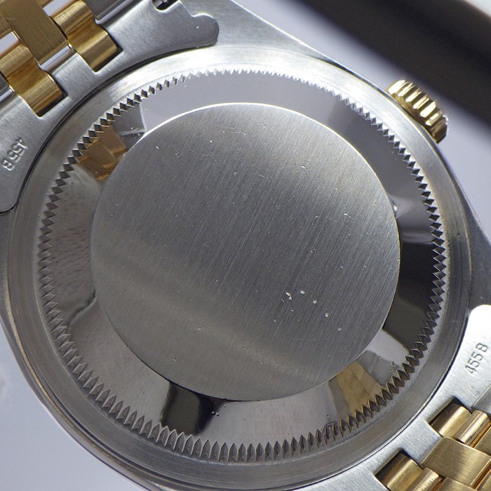ロレックス Rolex 腕時計 デイトジャスト 36mm 16233 W番 1994-1995年製 フルーテッドベゼル サンレイ シルバー ローマン文字盤 ジュビリーブレス カレンダー SS K18YG 自動巻き 【中古】