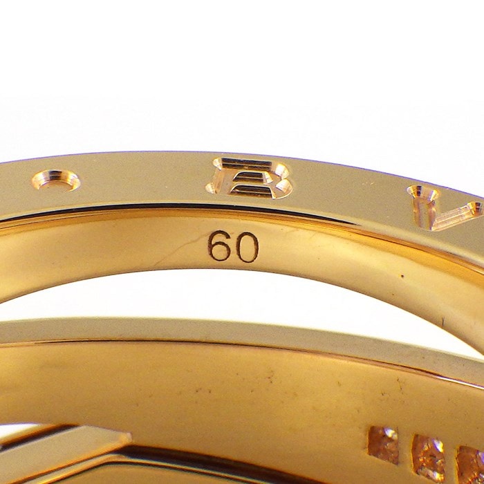 ブルガリ BVLGARI リング B-zero1 ビーゼロワン デザイン レジェンド ダイヤモンド K18PG 19.5号 / #60 【中古】
