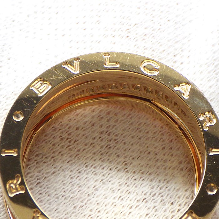ブルガリ BVLGARI リング B-zero1 ビーゼロワン デザイン レジェンド ダイヤモンド K18PG 19.5号 / #60 【中古】