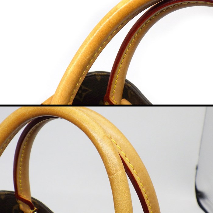 ルイ・ヴィトン Louis Vuitton ハンドバッグ ショルダーバッグ モンテーニュ BB 2014年 M41055 ブラウン パープル モノグラム キャンバス 【中古】