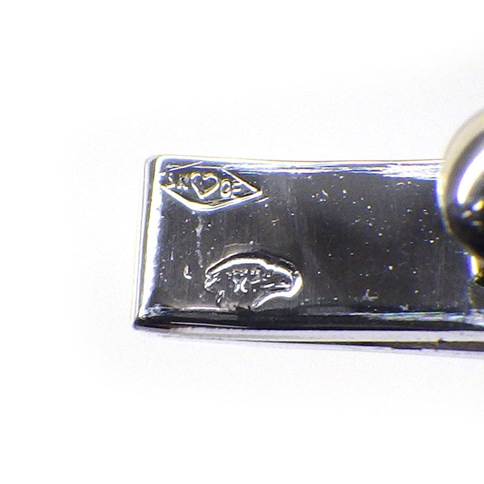 ヴァンクリーフ＆アーペル Van Cleef & Arpels バングル ペルレ シニアチュール ミディアムモデル VCARP3K800 シグネチャー ロゴ K18WG / #XS 【中古】