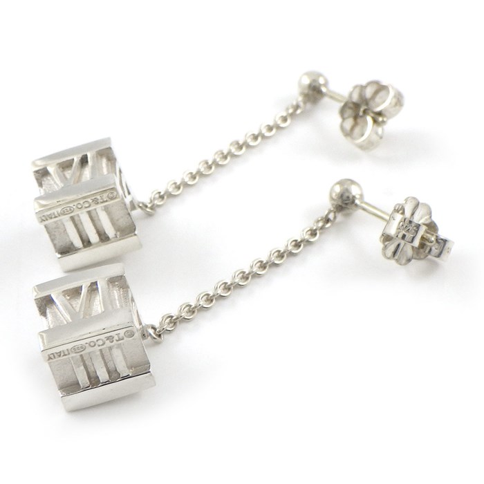 2386-1 保存箱、袋付き美品✨Tiffany　アトラス　ピアス SV925 ティファニー Tiffany&Co SV925 アトラスピアス | 中古通販