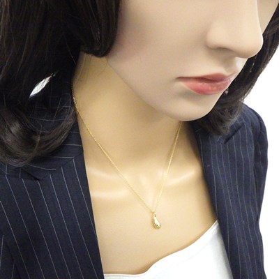 ティファニー Tiffany & Co. ネックレス ティア ドロップ K18YG 【中古】