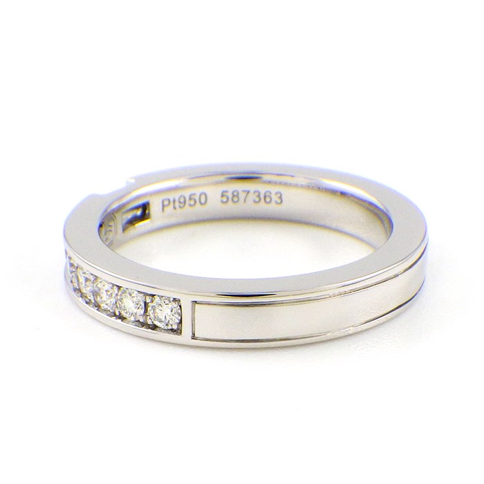 ハリーウィンストン HARRY WINSTON リング トラフィック アクセント バンド WBDPACRFTRF 1ポイント バゲットカット ダイヤモンド 7ポイント ラウンド ダイヤモンド 計0.22ct PT950 6号 【箱・保付き】 【中古】