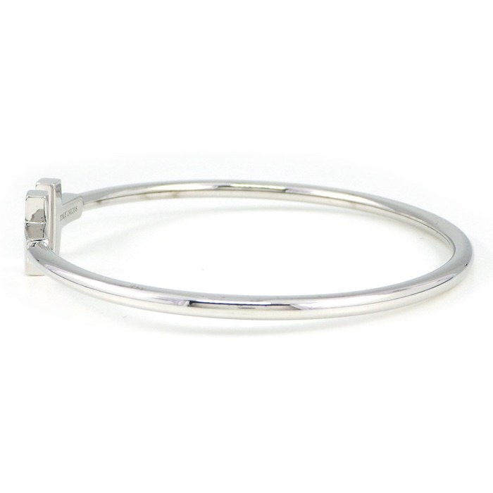 ティファニー Tiffany & Co. バングル Tワイヤー ミディアム 60010733 K18WG  / #M 【中古】