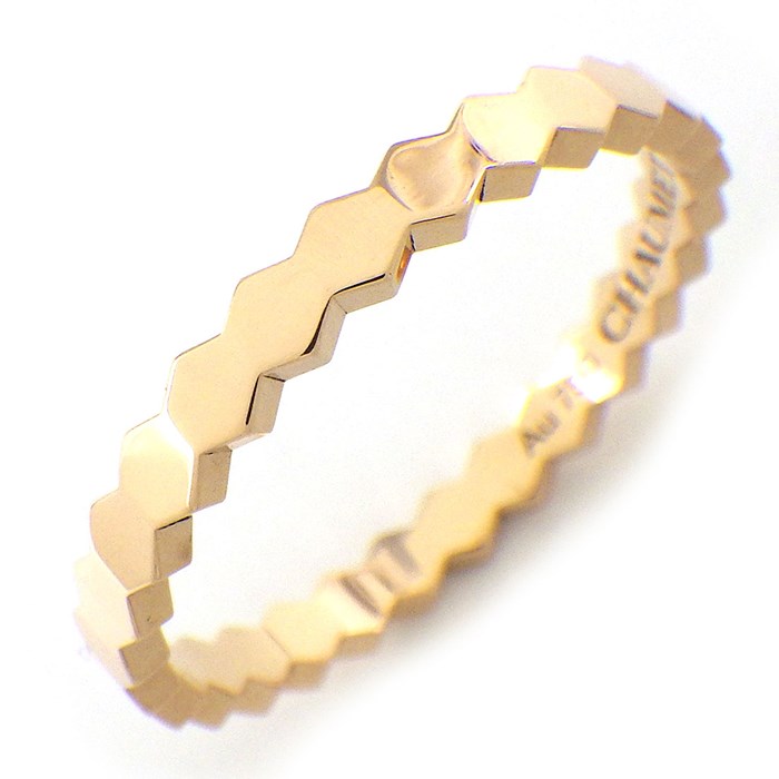 ショーメ Chaumet リング ビー マイ ラブ ハニカム 081931 蜂 ミツバチ 蜂の巣 K18PG 13.5号 / #54 【中古】