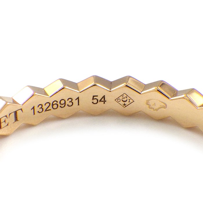 ショーメ Chaumet リング ビー マイ ラブ ハニカム 081931 蜂 ミツバチ 蜂の巣 K18PG 13.5号 / #54 【中古】