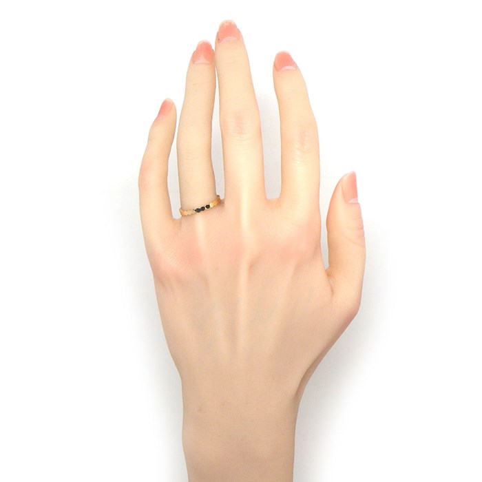ショーメ Chaumet リング ビー マイ ラブ ハニカム 081931 蜂 ミツバチ 蜂の巣 K18PG 13.5号 / #54 【中古】