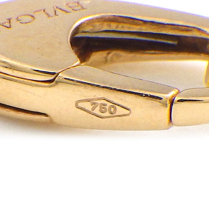 ブルガリ BVLGARI ネックレス フィオレバー オープン フラワー クローバー 1ポイント ダイヤモンド K18PG 【中古】