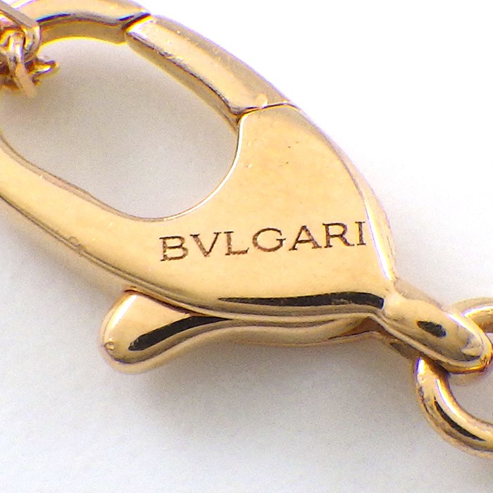 ブルガリ BVLGARI ネックレス フィオレバー オープン フラワー クローバー 1ポイント ダイヤモンド K18PG 【中古】