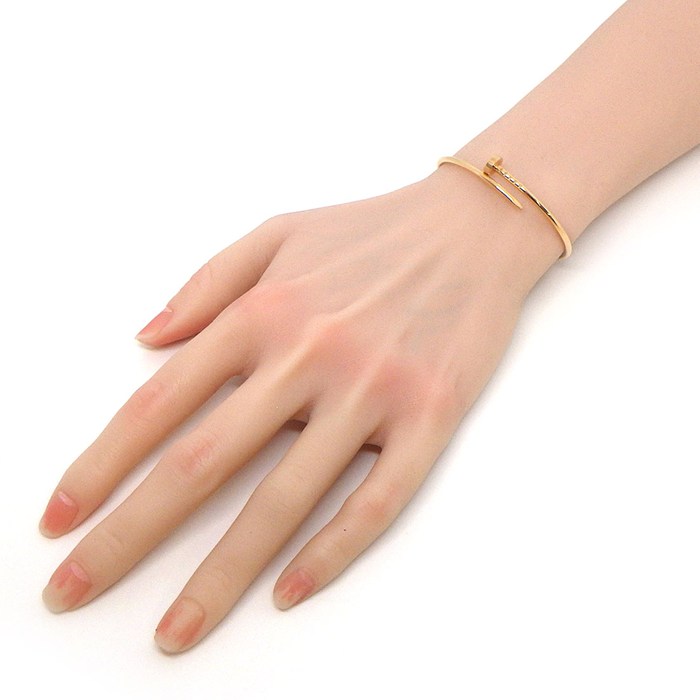 カルティエ Cartier バングル ジュストアンクル SM B6062515 釘モチーフ K18PG / #15 【中古】