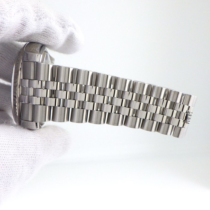 ロレックス Rolex 腕時計 デイトジャスト 116234 ランダムシリアル ルーレット刻印 ホワイト文字盤 ローマンインデックス デイト K18WG SS 自動巻き 【中古】