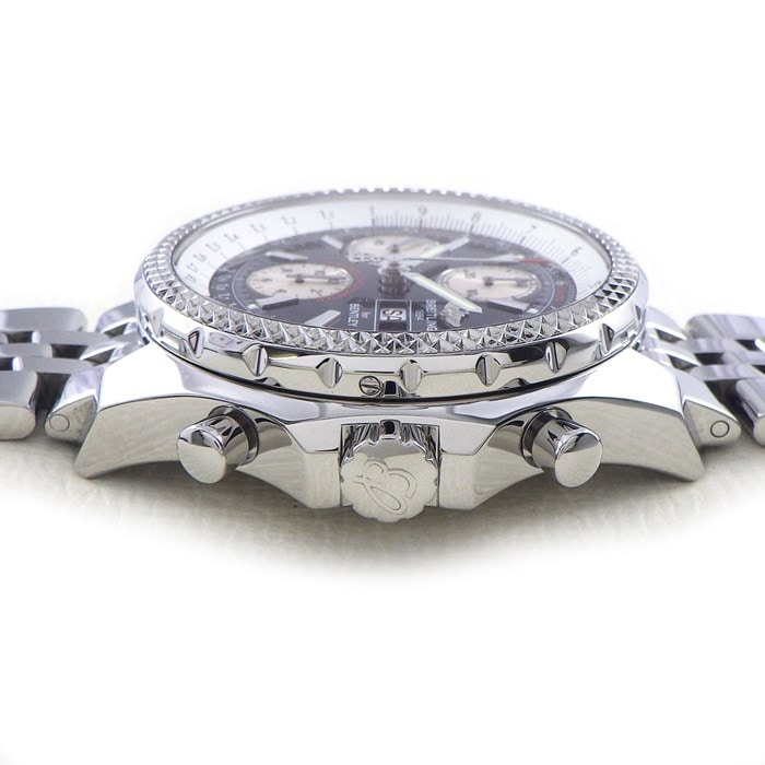 ブライトリング Breitling 腕時計 ベントレーGT A362B24SP/A13362 ブラック文字盤 黒 クロノグラフ タキメーター 夜光インデックス スモールセコンド 太陽コンパス 夜光針 SS 自動巻き 【箱・保付き】 【中古】