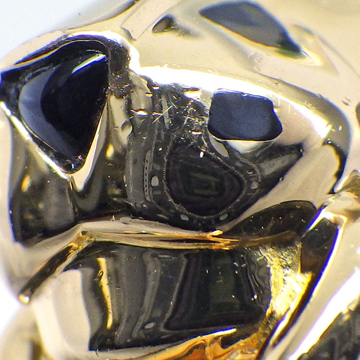 【カルティエ Cartier】イヤリング クリップ パンテール ドゥ カルティエ B8044700 パンサー モチーフ 10ポイント ダイヤモンド 0.02ct 4ポイント ツァボライト グリーン ガーネット 2ポイント オニキス K18YG ブラック ラッカー