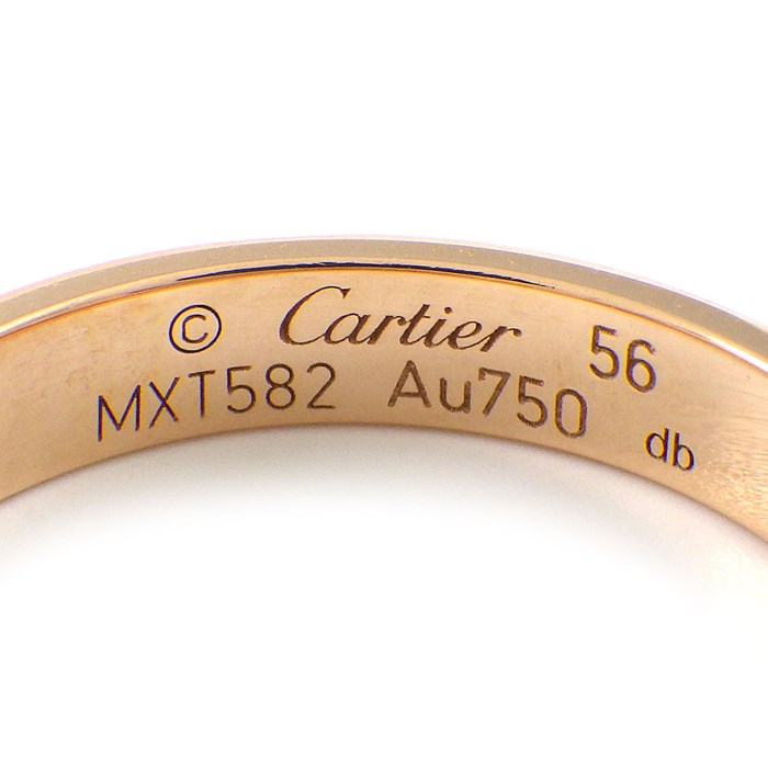 カルティエ Cartier リング ラブ スモールモデル SM B4085256 K18PG 15.5号 / #56 【中古】