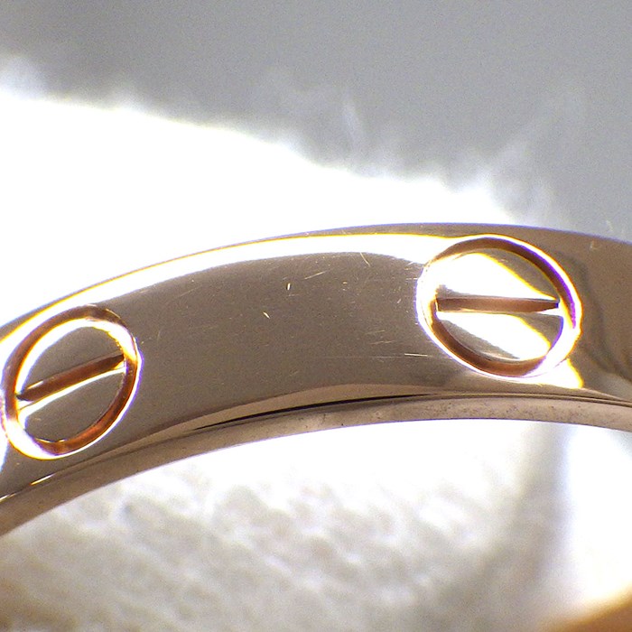 カルティエ Cartier リング ラブ スモールモデル SM B4085256 K18PG 15.5号 / #56 【中古】