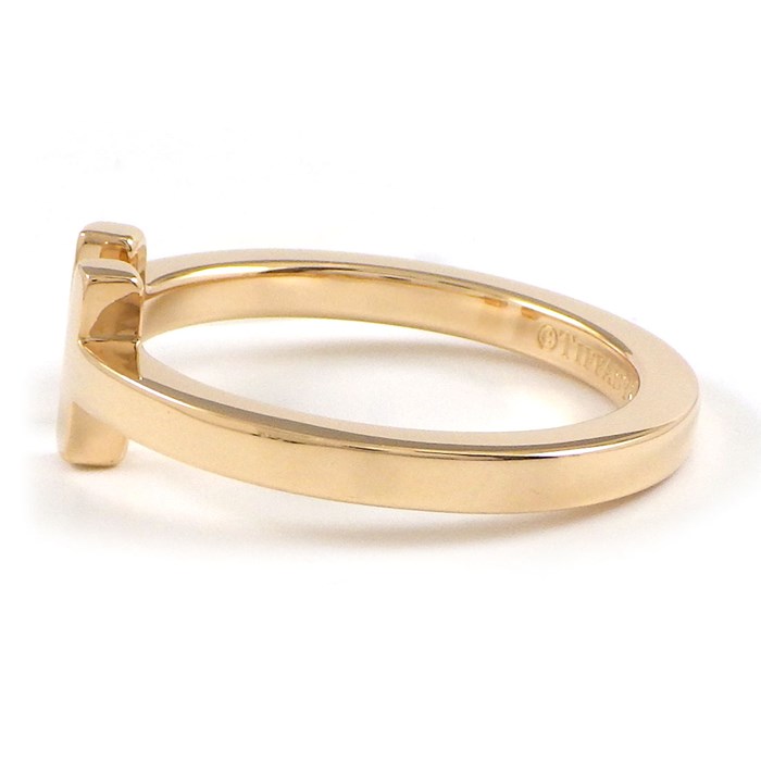 ティファニー Tiffany & Co. リング T スクエア 60147409 K18PG 21号 【中古】