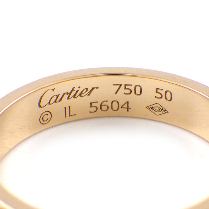 カルティエ Cartier リング ラブ スモールモデル SM B4085250 K18PG 10号 / #50 【中古】