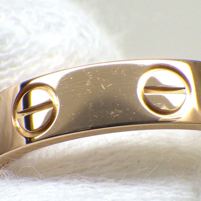 カルティエ Cartier リング ラブ スモールモデル SM B4085250 K18PG 10号 / #50 【中古】