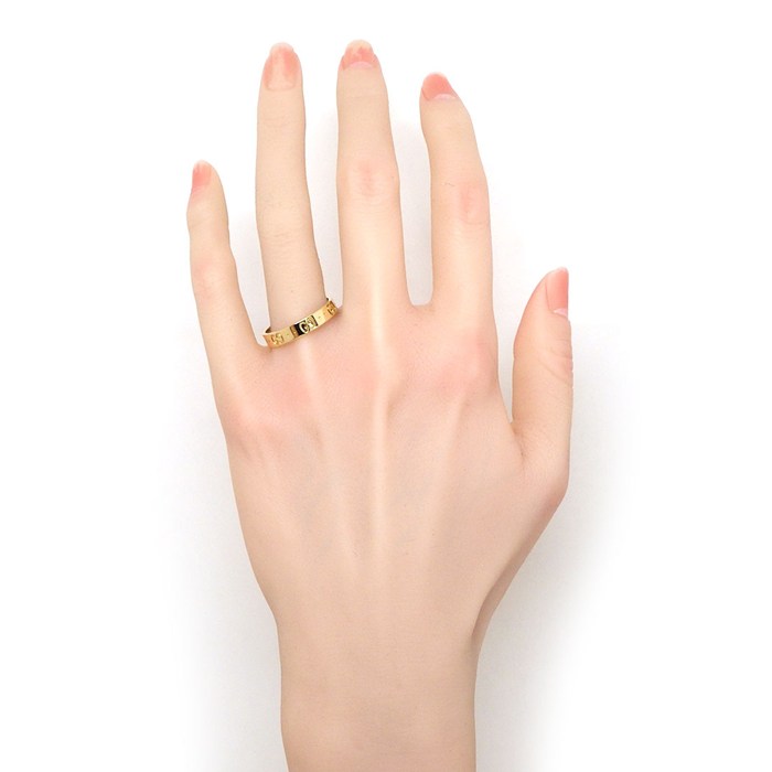 グッチ GUCCI リング アイコン 660070 J8500 8000 インターロッキングG GGロゴ K18YG 22号 / #23 【中古】