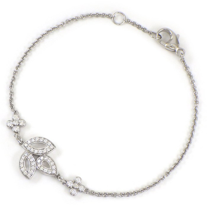 ハリーウィンストン HARRY WINSTON ブレスレット リリークラスター ミニ BRDPSM1MLC 47ポイント ダイヤモンド 計0.31ct PT950 【中古】