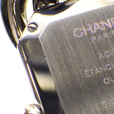 シャネル CHANEL 腕時計 プルミエール Lサイズ H1063 ダイヤモンド ベゼル 4ポイント ダイヤインデックス オニキス リューズ ホワイト 文字盤 グルメットチェーン ブレスレット SS 白 クオーツアナログ 【中古】 シャネル CHANEL 腕時計 プルミエール Lサイズ H1063 ダイヤモンド