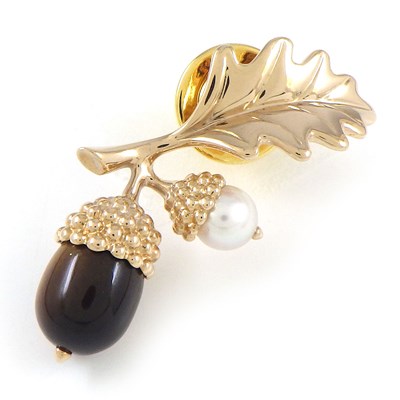 最終価格】MIKIMOTO パール リーフモチーフ ブローチ