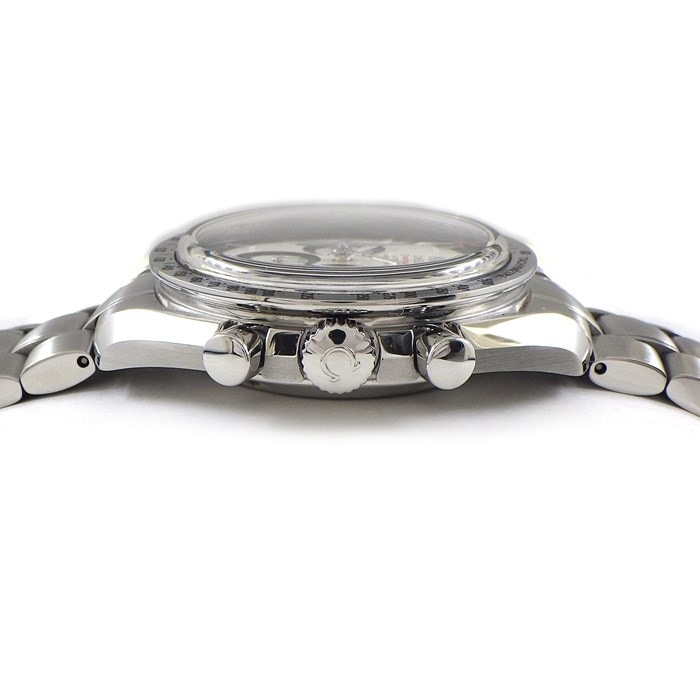 オメガ OMEGA 腕時計 スピードマスター シューマッハ レジェンドコレクション 3506.31.00 カレンダー クロノグラフ タキメーター スモールセコンド クロノメーター ホワイト 文字盤 SS 自動巻き 【箱・保付き】 【中古】