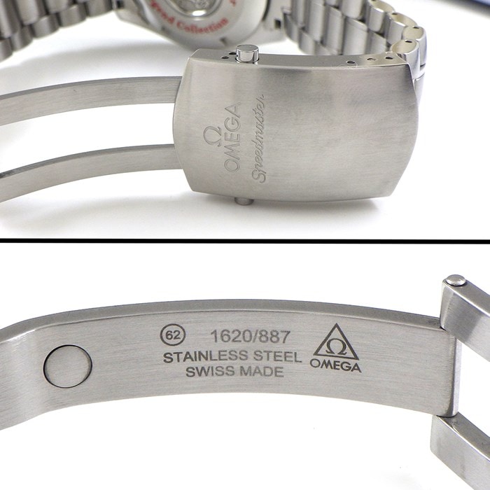 オメガ OMEGA 腕時計 スピードマスター シューマッハ レジェンドコレクション 3506.31.00 カレンダー クロノグラフ タキメーター スモールセコンド クロノメーター ホワイト 文字盤 SS 自動巻き 【箱・保付き】 【中古】