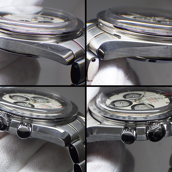 オメガ OMEGA 腕時計 スピードマスター シューマッハ レジェンドコレクション 3506.31.00 カレンダー クロノグラフ タキメーター スモールセコンド クロノメーター ホワイト 文字盤 SS 自動巻き 【箱・保付き】 【中古】