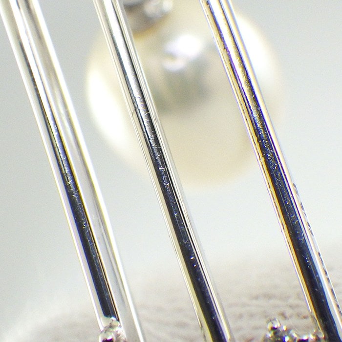 タサキ 田崎真珠 TASAKI ネックレス ブローチ チャーム 2Way セミラウンドパール 白蝶真珠 8.5mm珠 ダイヤモンド 計0.48ct 1ポイント ダイヤモンド 0.01ct K18WG 【中古】