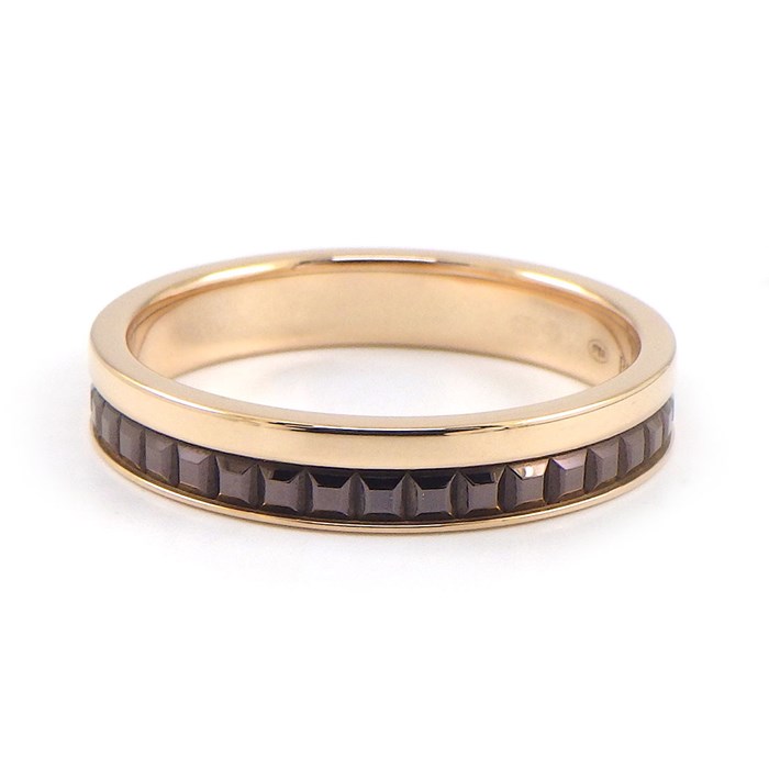 ブシュロン BOUCHERON リング キャトル クラシック ハーフ JAL00175 K18PG ブラウン PVD 14.5号 / #55 【中古】