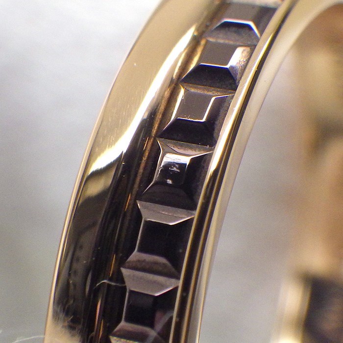 ブシュロン BOUCHERON リング キャトル クラシック ハーフ JAL00175 K18PG ブラウン PVD 14.5号 / #55 【中古】