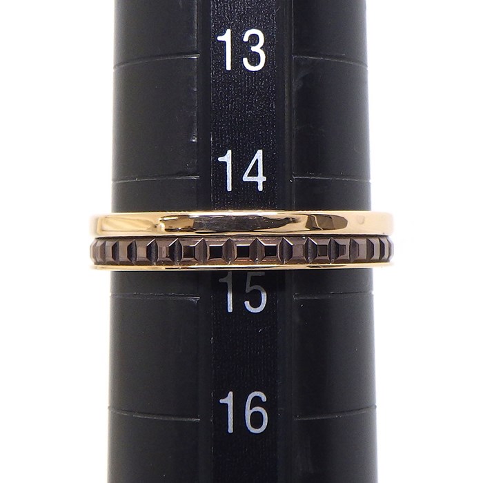ブシュロン BOUCHERON リング キャトル クラシック ハーフ JAL00175 K18PG ブラウン PVD 14.5号 / #55 【中古】