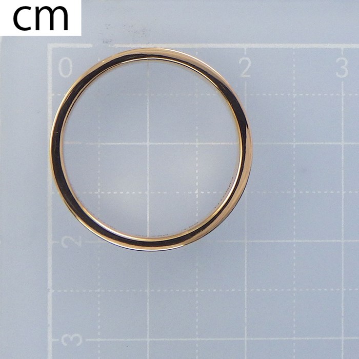 ブシュロン BOUCHERON リング キャトル クラシック ハーフ JAL00175 K18PG ブラウン PVD 14.5号 / #55 【中古】