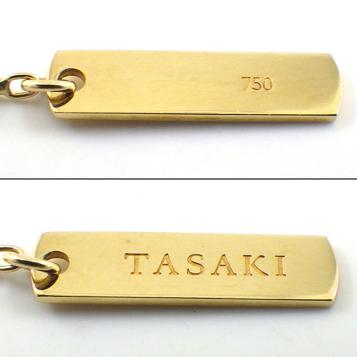 タサキ 田崎真珠 TASAKI ロングネックレス エニーマ P-15340-18KYG 3Way サークル 3ポイント パール 4.5-7.0mm珠 ダイヤモンド 0.05ct K18YG 【中古】