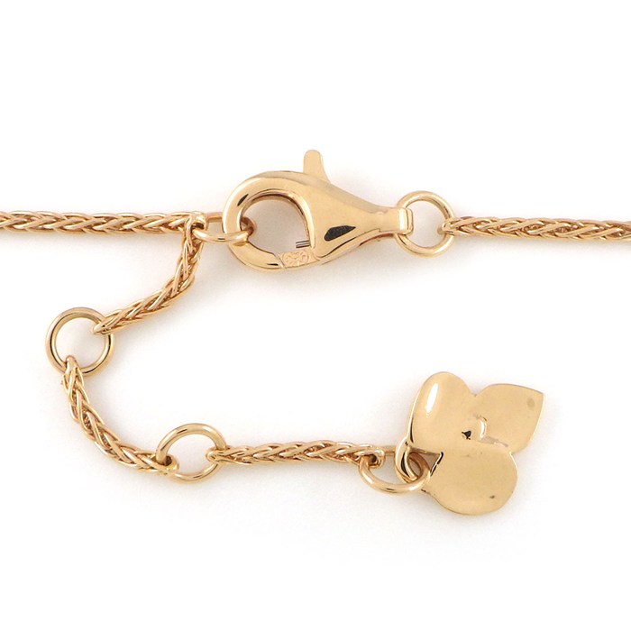 ショーメ Chaumet ブレスレット オルタンシア フラワーモチーフ ピンクサファイア パヴェ ダイヤモンド K18PG 【中古】