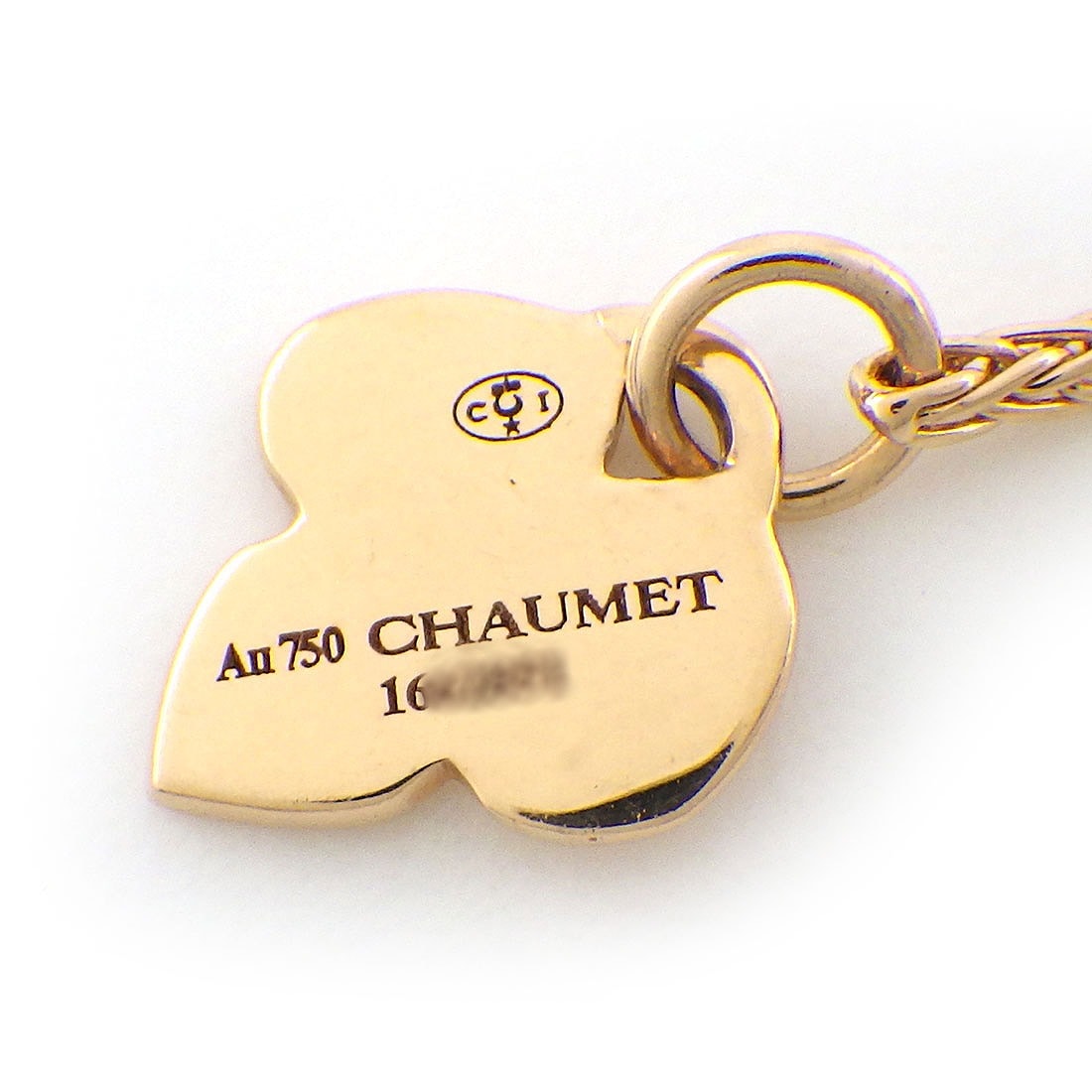 ショーメ Chaumet ブレスレット オルタンシア フラワーモチーフ ピンクサファイア パヴェ ダイヤモンド K18PG 【中古】