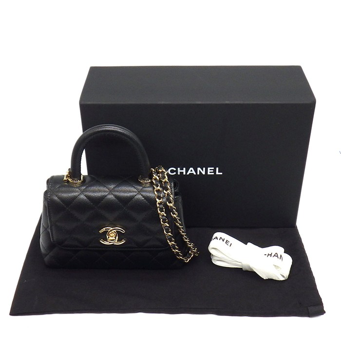 シャネル CHANEL ショルダーバッグ マトラッセ ココハンドル