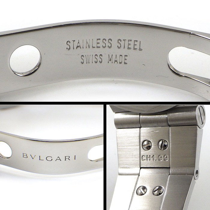 ブルガリ BVLGARI 腕時計 ディアゴノ LCV29S/LCV29WSSD ホワイト文字盤 デイト SS 自動巻き 【箱・保付き】 【中古】