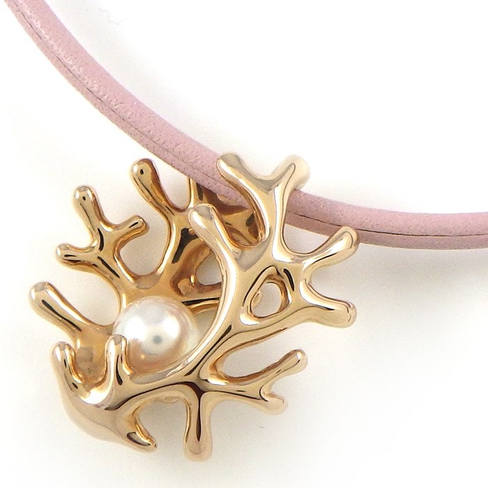 ミキモト MIKIMOTO チョーカー 珊瑚 モチーフ 110年記念 チャリティー