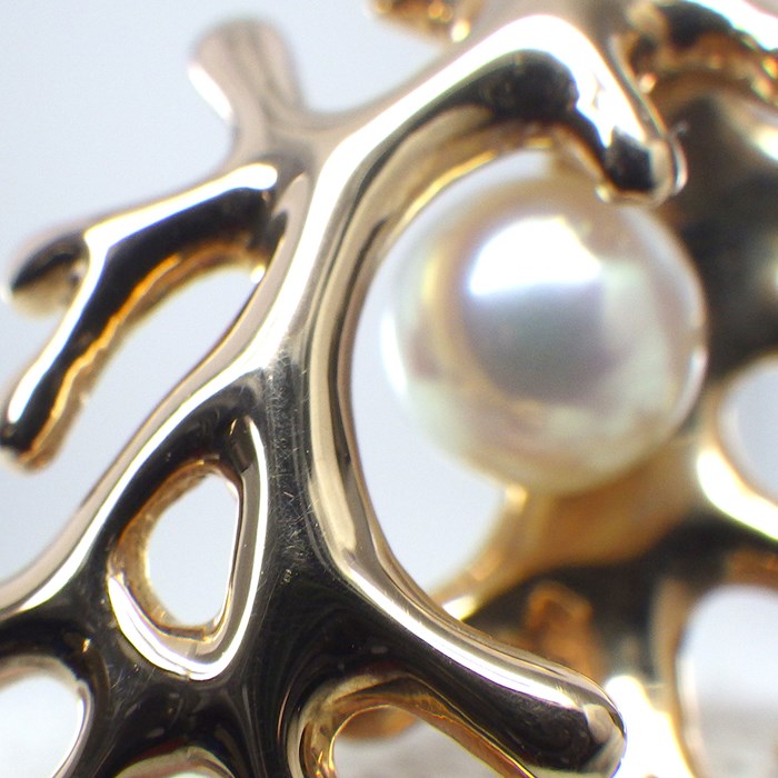 ミキモト MIKIMOTO チョーカー 珊瑚 モチーフ 110年記念